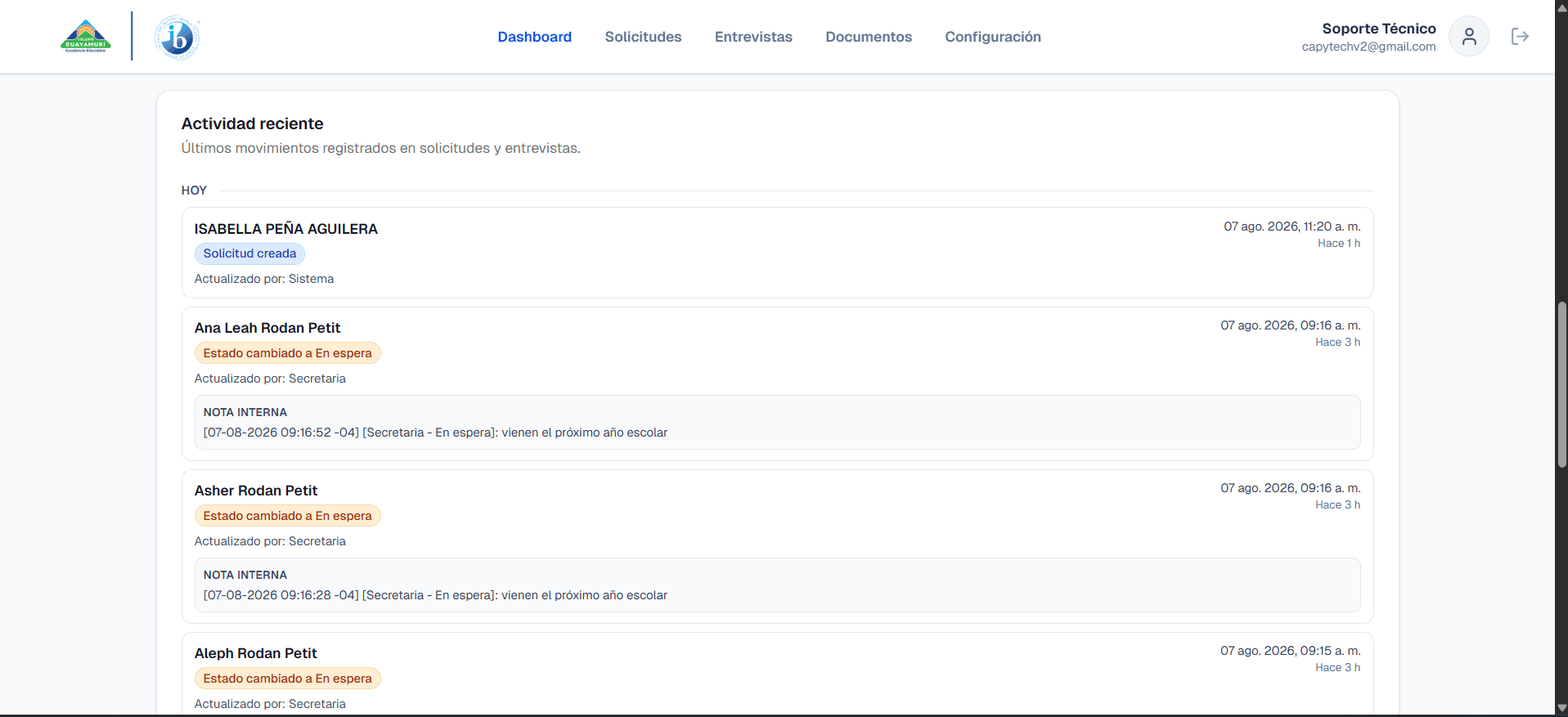 Project screen 1